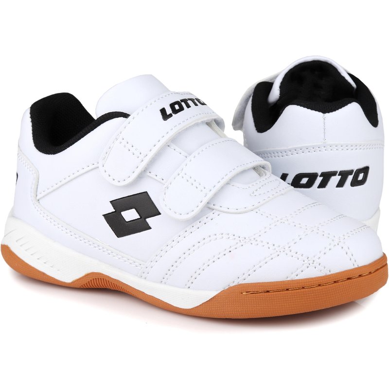 Lotto Schuhe PACER K Kinder Low Top Sneaker 2600110K Weiss/Black
