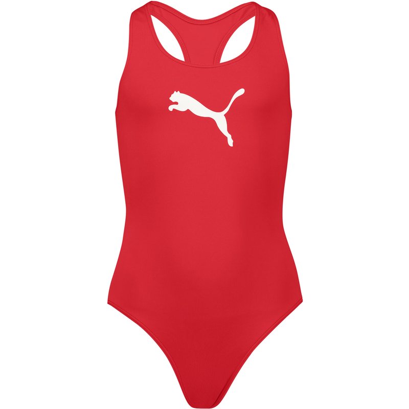 PUMA Racerback Badeanzug für Mädchen Badeanzug SWIM GIRLS Chlorbeständig
