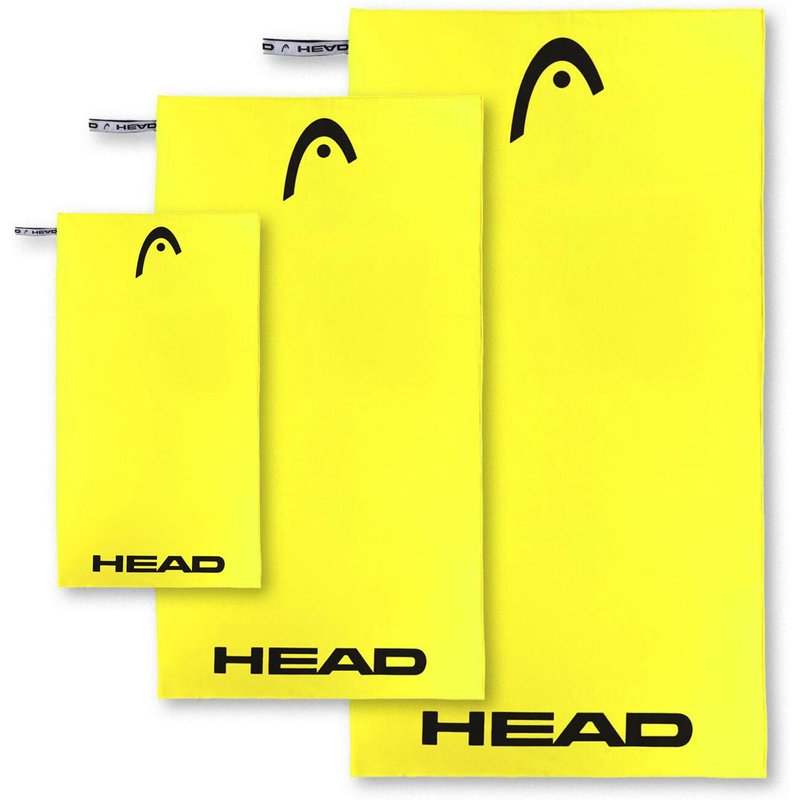 Set aus 3 Mikrofasertüchern, 40x60 + 60x110 + 70x140 Farbe Safety Yellow