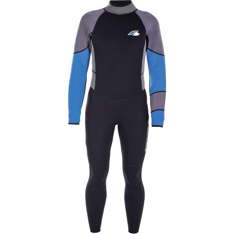 F2 Herren Neopren Anzug Rebel - Full Suit 4/3 mm XS Blau