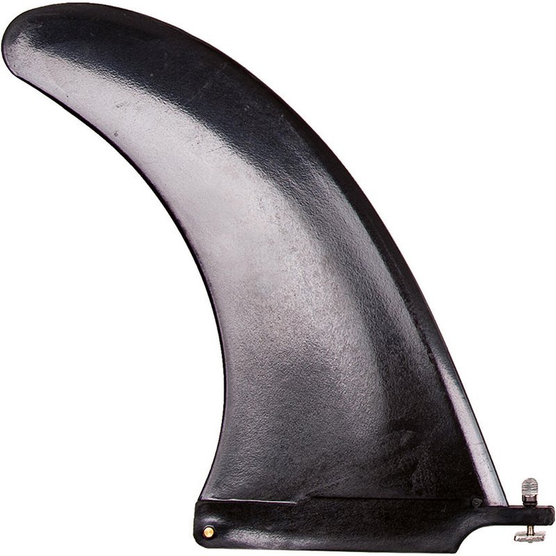 F2 Finne Center Fin 10" US Box mit Schraube und Mutter 16,3 cm Schwarz