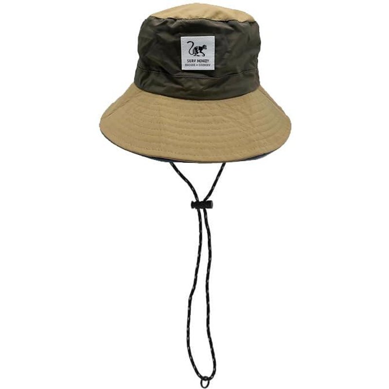 Wasserdichter Trekkinghut – Einheitsgröße – faltbar (Oliv/Beige)