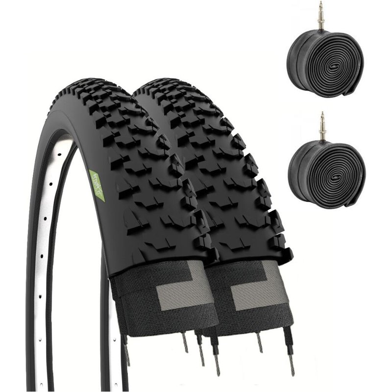 2 Reifen 24x1.95 (44-507)+Schläuche, Reifen Rad 24 x 1.95 MTB EV
