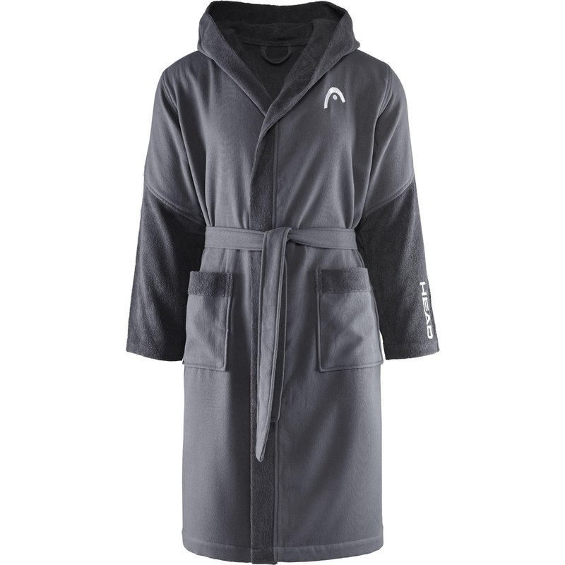 Unisex-Bademantel mit Kapuze aus Mikrofrottee 270g/m² Iron Grey
