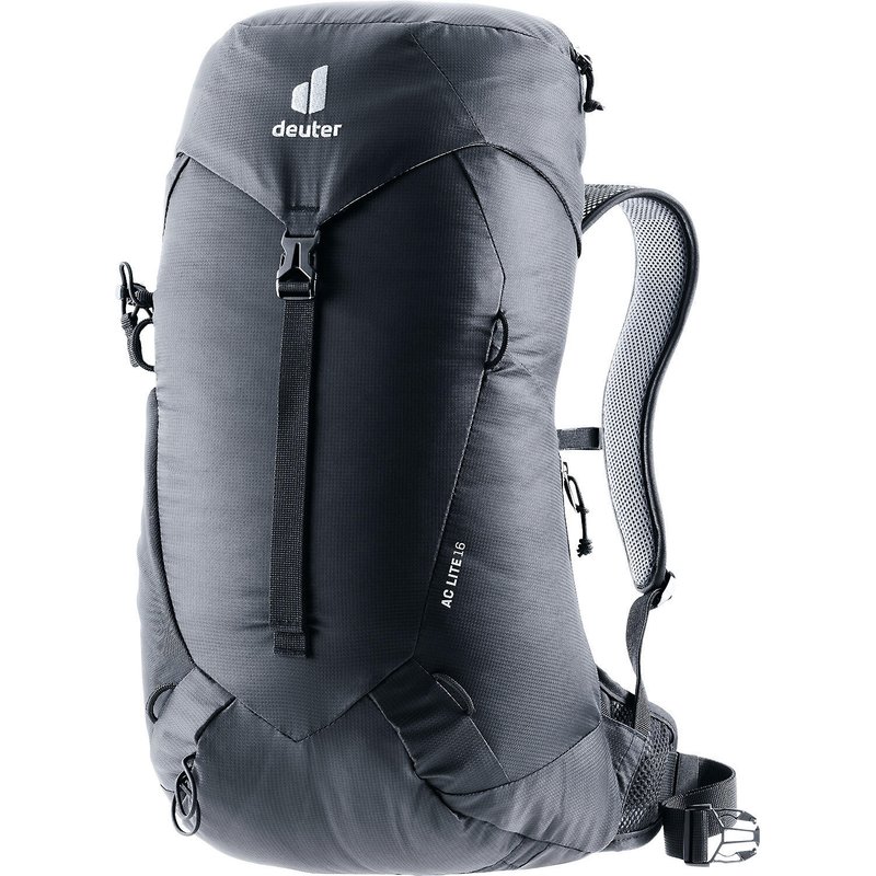 herren - wandern - rucksack - leicht, belüftet, AC Lite 16 - schwarz