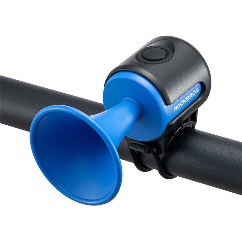 ABS + PC Hohe Dezibel Elektrische Fahrradhupe - Blau