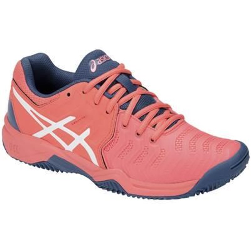 Schuhe für Tennis Kind Asics Gel-Resolution 7 Rose