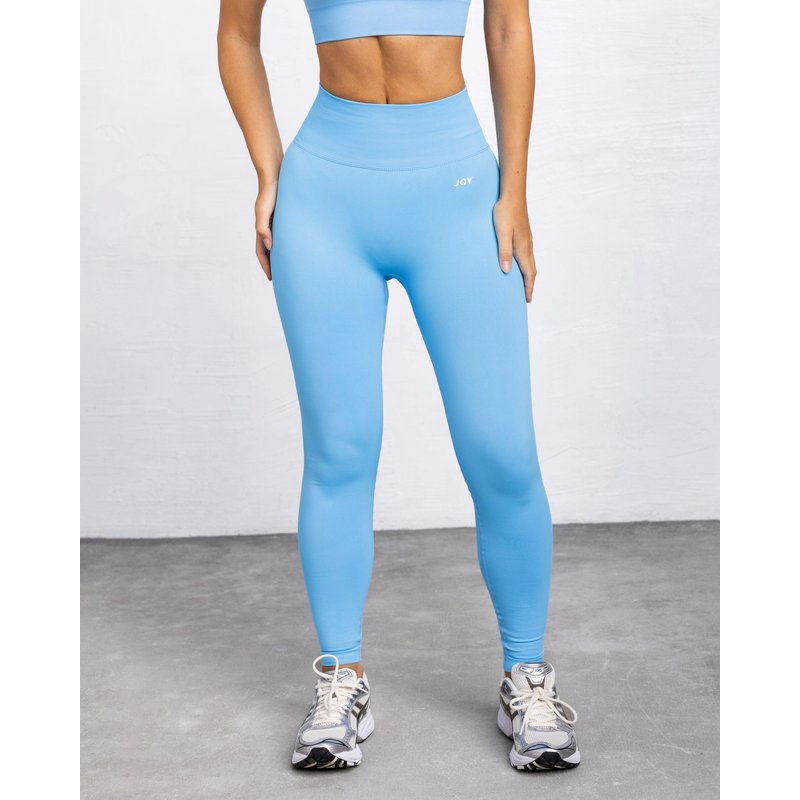 Damen-Leggings Sculpt Scrunch – Himmelblau