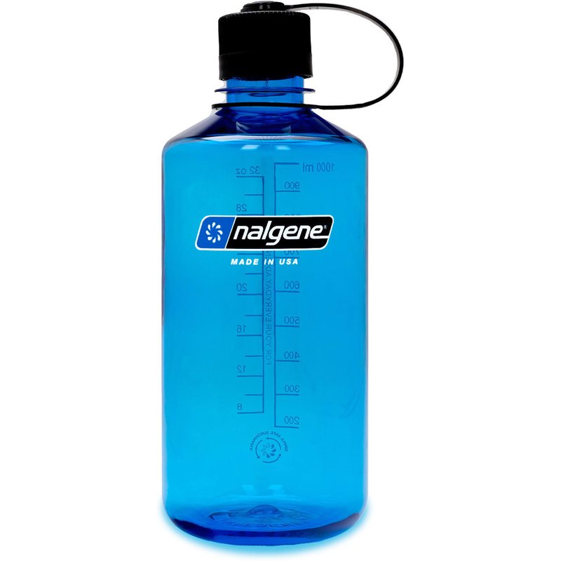 Nalgene Flasche 1 L schmaler Hals Slate Blue recyceltes Tritan leicht dicht
