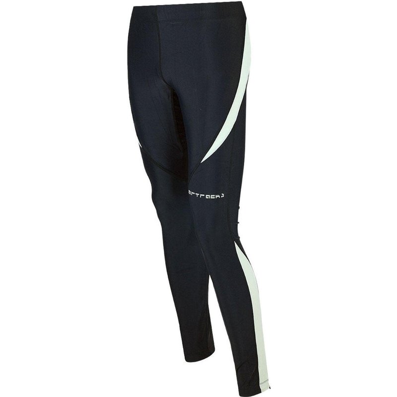 Damen Laufhose Tight Lang Pro Schwarz Grau