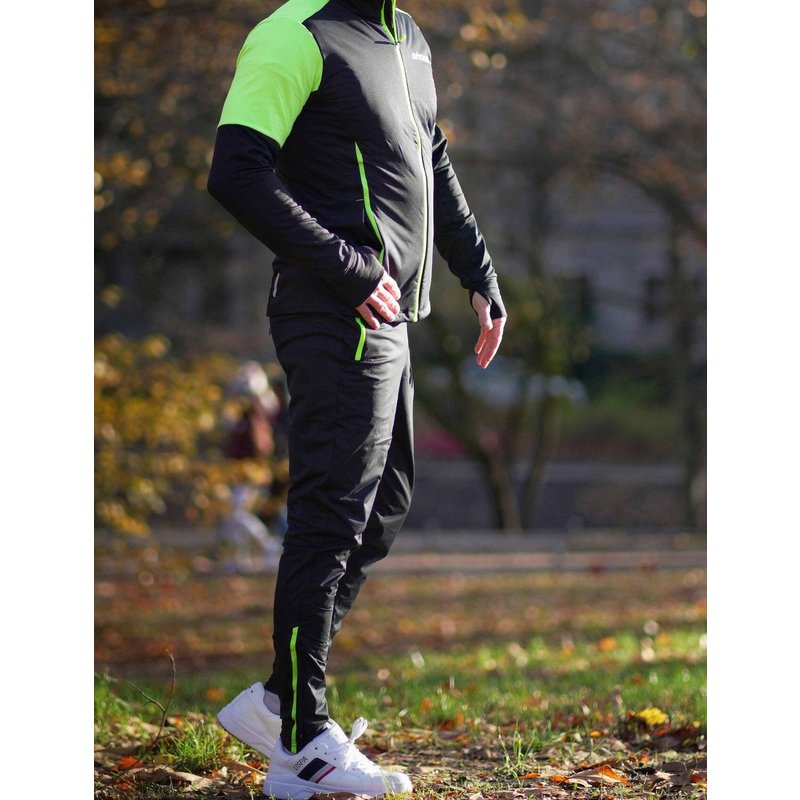 Herren Winter Thermallaufset (2-tlg.) Pro Line Laufshirt Langarm + Laufhose Lang