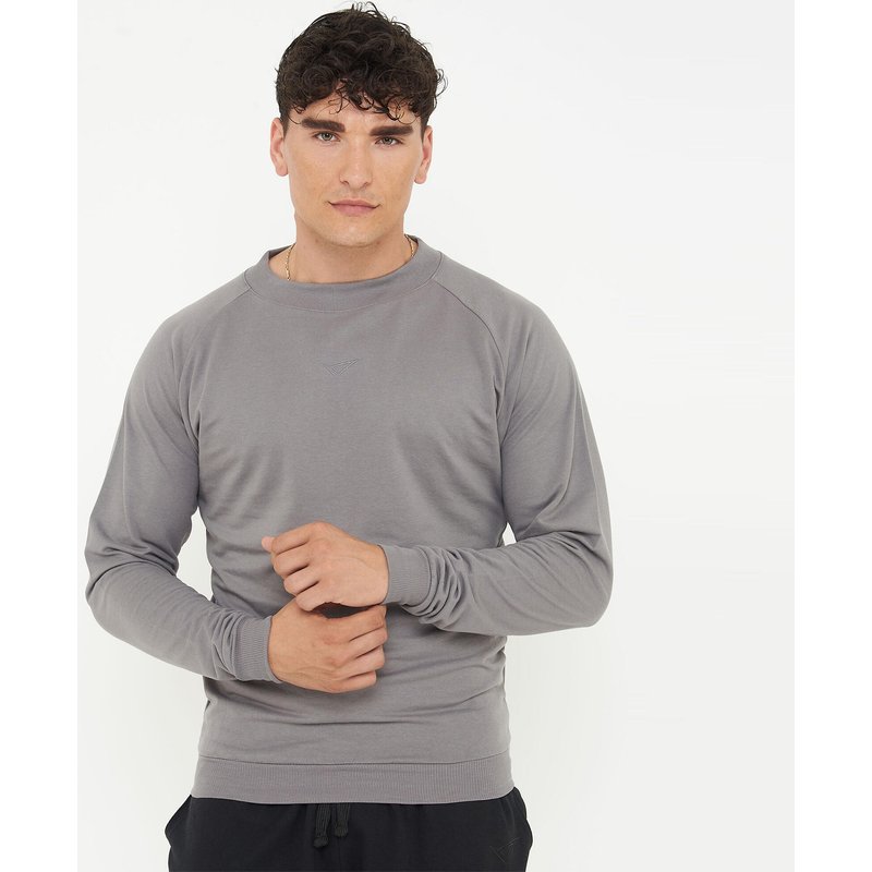 Sweatshirt aus Baumwolle F GORN dunkelgrau
