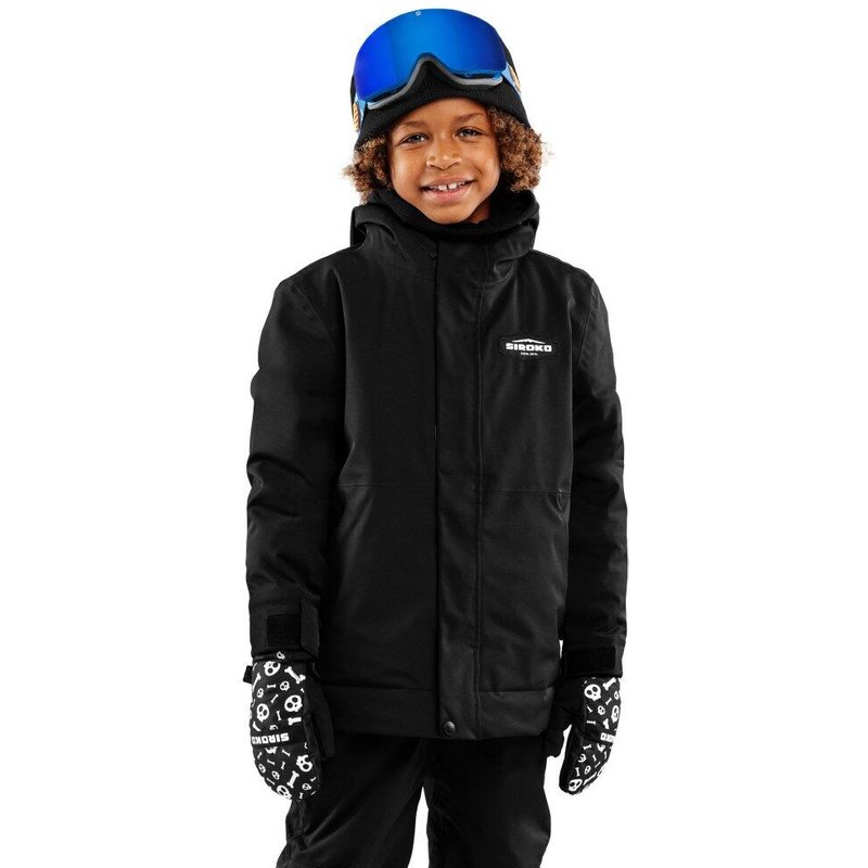 Kids Winter sports Boys’ snowboard jacket KW1 Rebel Black