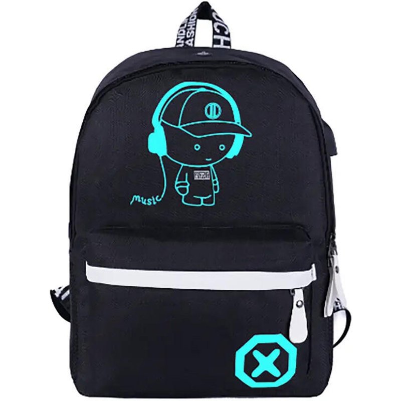 Rucksack Jungen für Schule oder Sport mit LED 19 Liter Schulrucksack