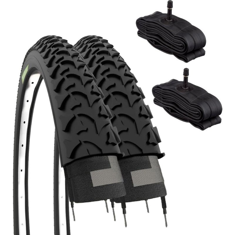 2 Reifen 20x1.75 (47-406)+Schläuche, Fahrradreifen Stollen 20 x 1.75 Kinder EV