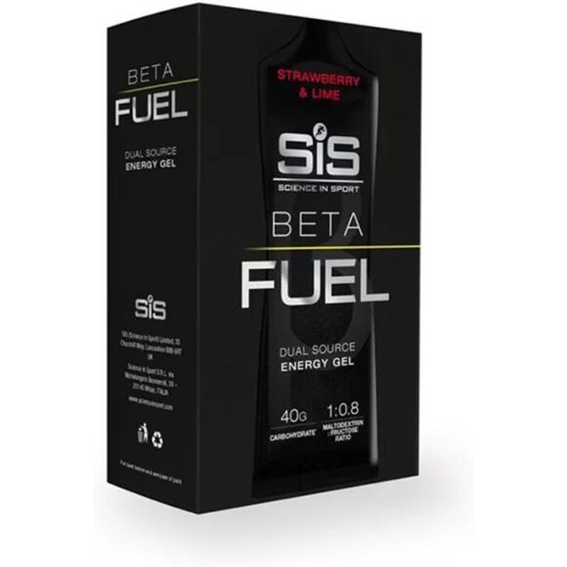 Energiegel - 6 x 60ml - Beta Fuel Erdbeere & Limette
