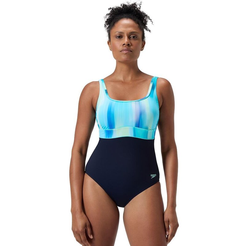 Badeanzug Damen Speedo Spdscu Cntr Eclps Pt Af
