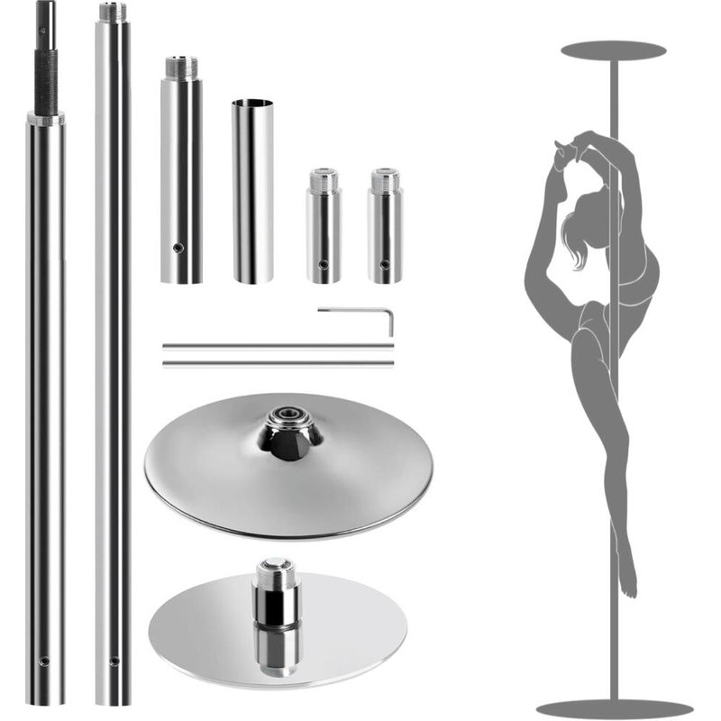 Verstellbare Pole Dance Stange Spin- und Statik-Modus FF