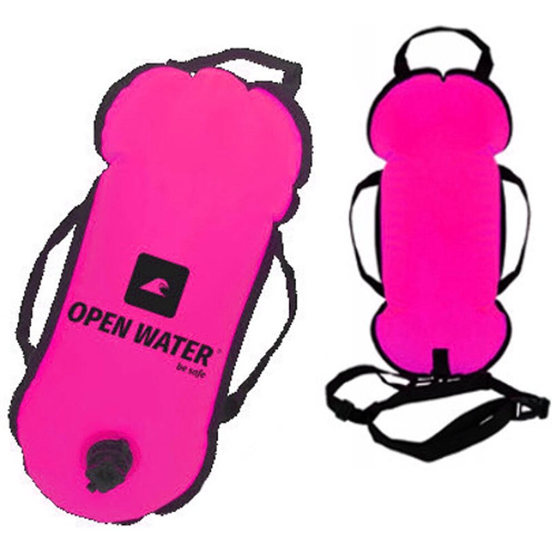 OpenWater Schwimmboje aufblasbar mit Griffen Freiwasser
