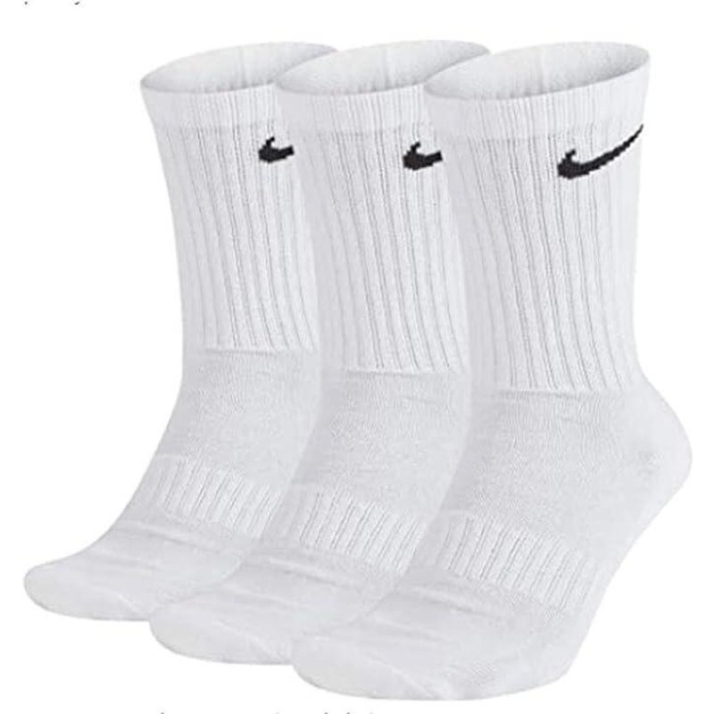 Nike Cushioned Crew SX4508-101 Trainingssocken, 3er-Pack, knöchelhoch