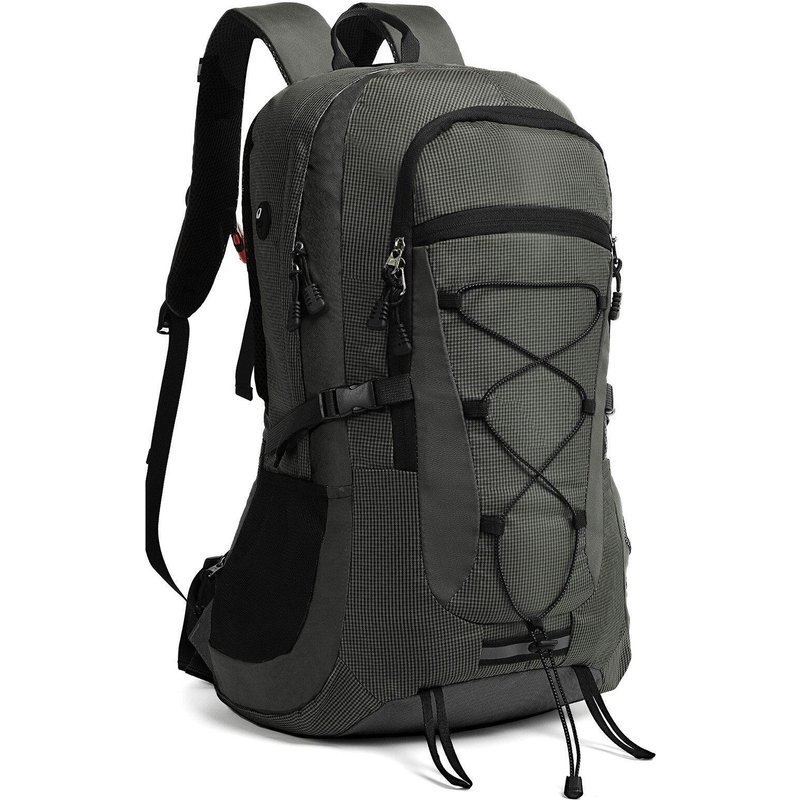 Rucksack Grau 45 Liter für Backpacking und Trekking Touren Bergwandern