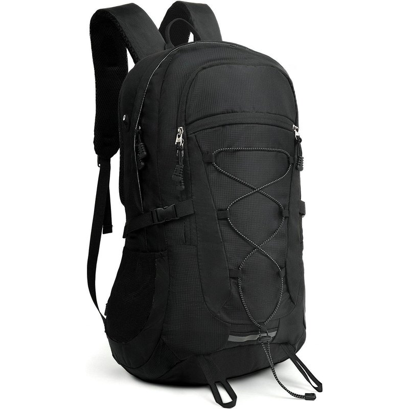 Trekking Rucksack Schwarz 45 Liter Ideal für Backpacking und Wander Touren