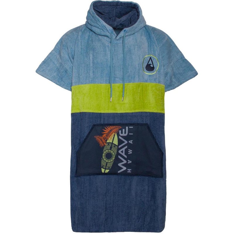 Poncho Wave Hawaii Cotton Velours Poncho Kapalua L WH4074 Mehrfarbig 105 x 80 cm