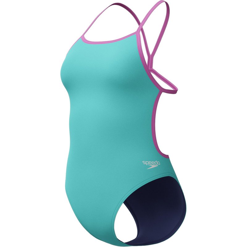 Speedo Solid Vback Einteiliger Badeanzug für Damen