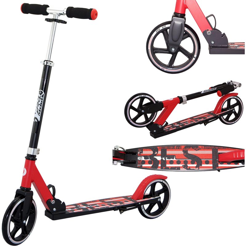 Best Sporting 30406 Scooter 205 Schwarz / Rot