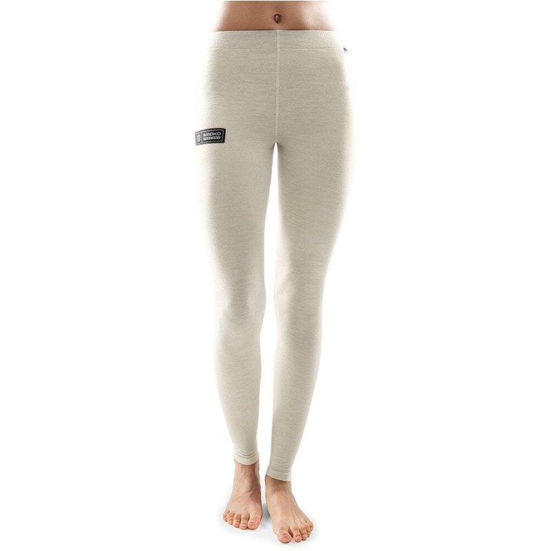 Women Winter sports ’s thermal wool base layer pants SRX Loess Beige