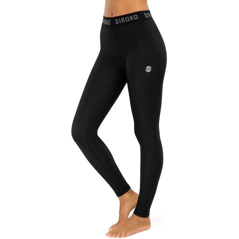 Women Winter sports thermal base layer pants Blink Black