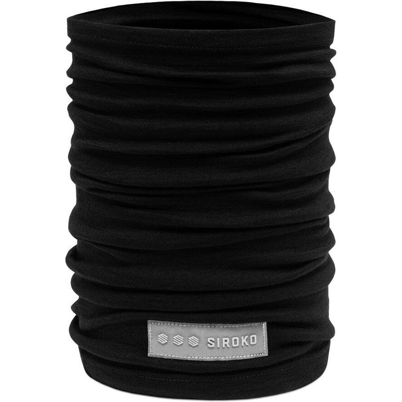 Men & Women Cycling wool neck warmer SRX Whirlwind Black