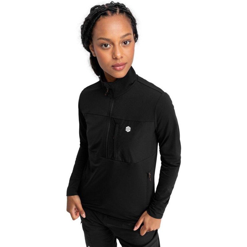 Women Hiking ’s fleece pullover Symbol Black