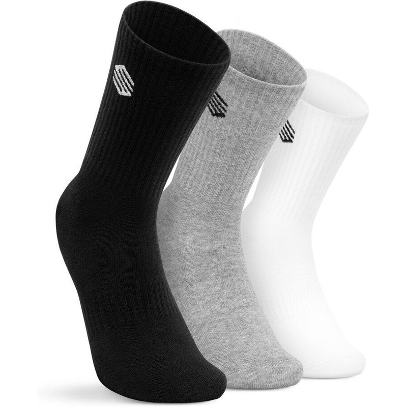 Men & Women Lifestyle Crew socks 3-pack Step Black