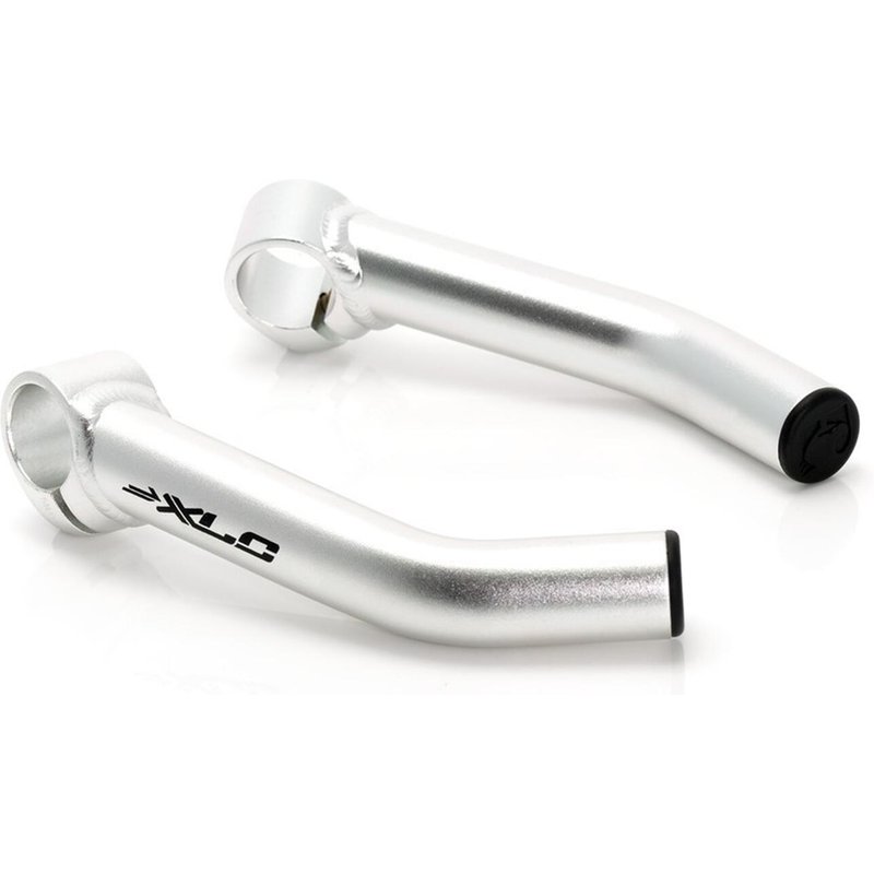 XLC Bar-Ends gebogen BE-A01 140mm, silber/matt