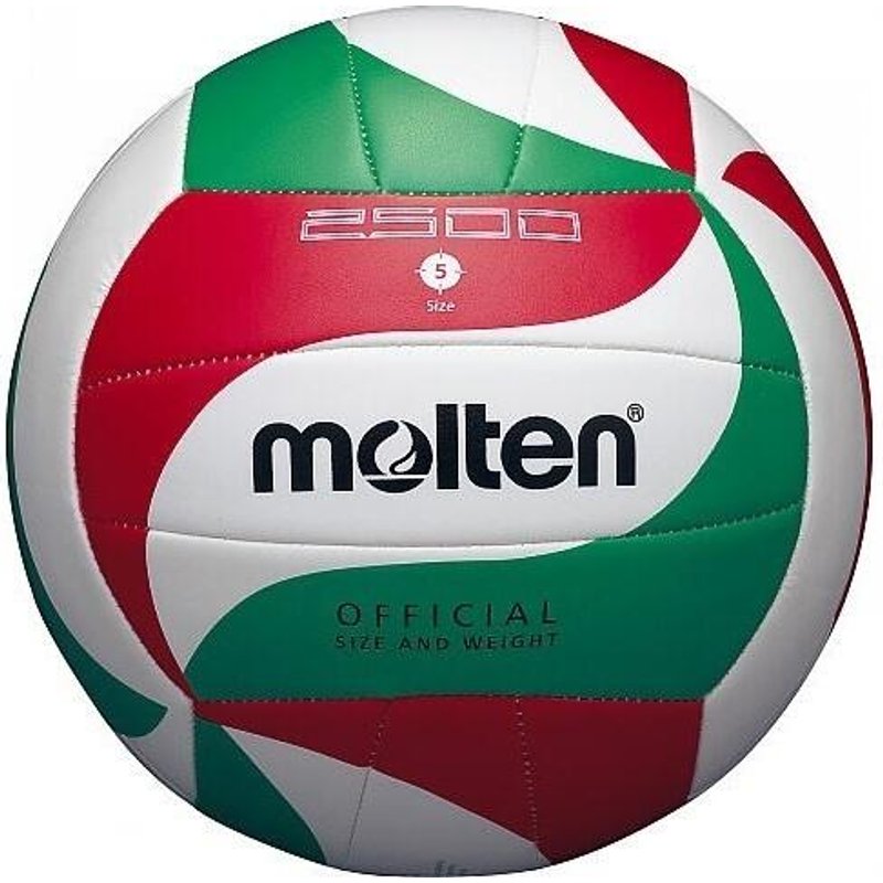 Kunstleder Volleyball Damen und Herren Weiß/Grün/Rot 5