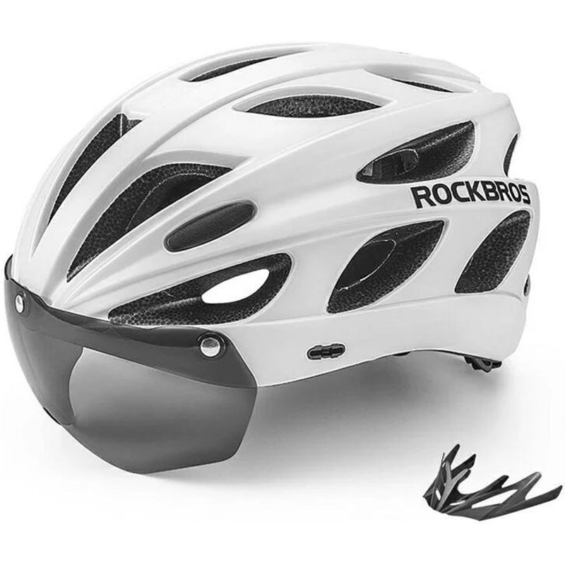 Helm Fahrrad mit Brille ROCKBROS
