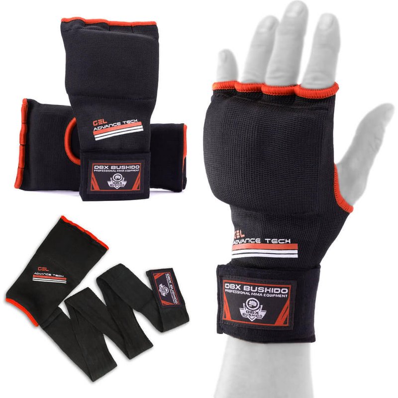 Gel-Handschuhe, Boxbandagen DBX Bushido