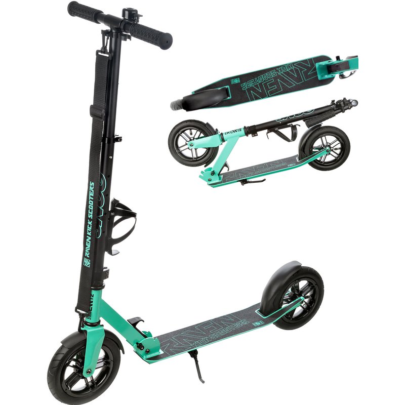 LARGE aufblasbare Räder Scooter Glocke und Flaschenhalter 200mm Snug Schwarz