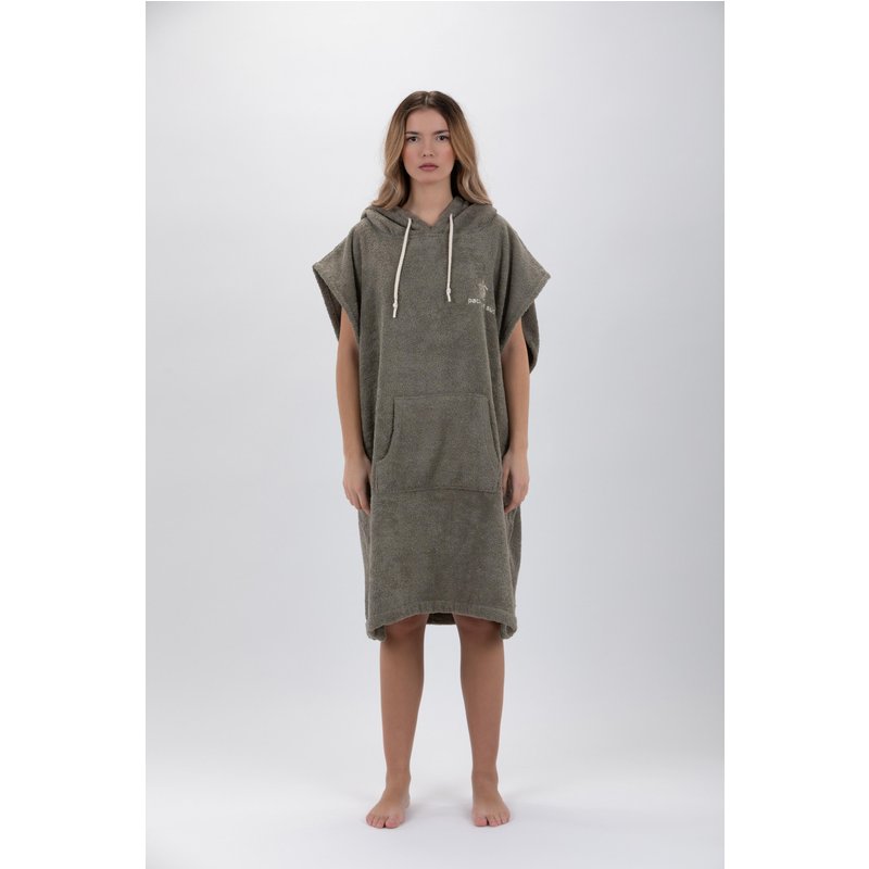 Poncho Surf | Grün | 100% Baumwolle| Ärmellose | Mittlere Größe