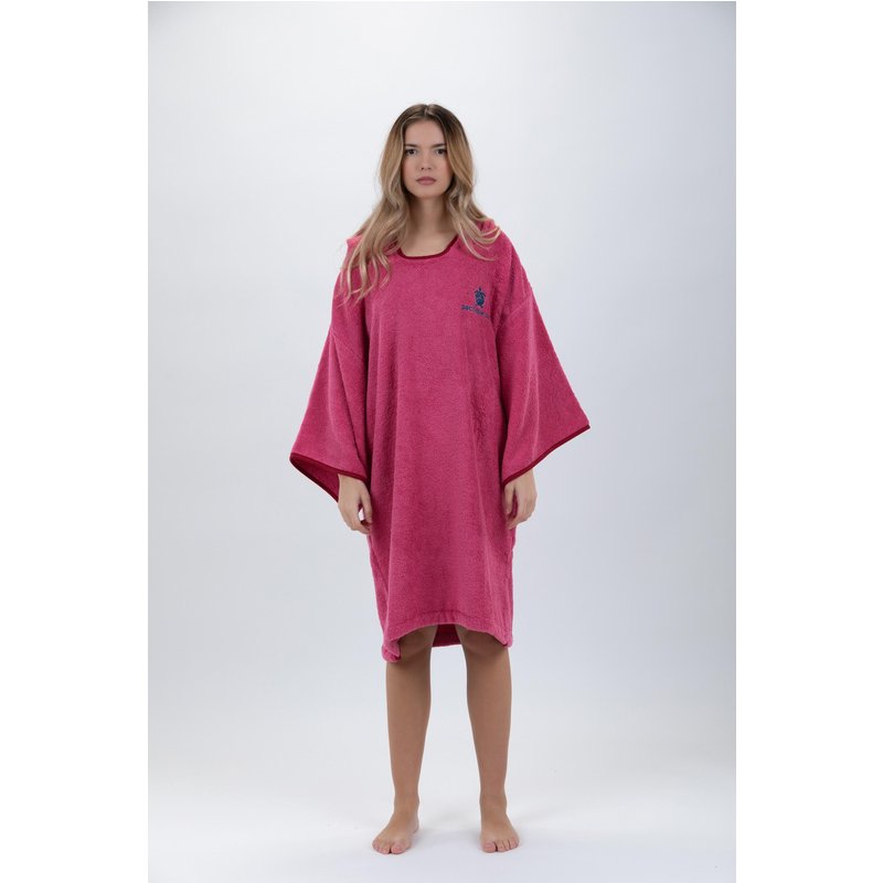 Pacifique Sud | Poncho Surf | Mädchen | Rose | mit Ärmeln