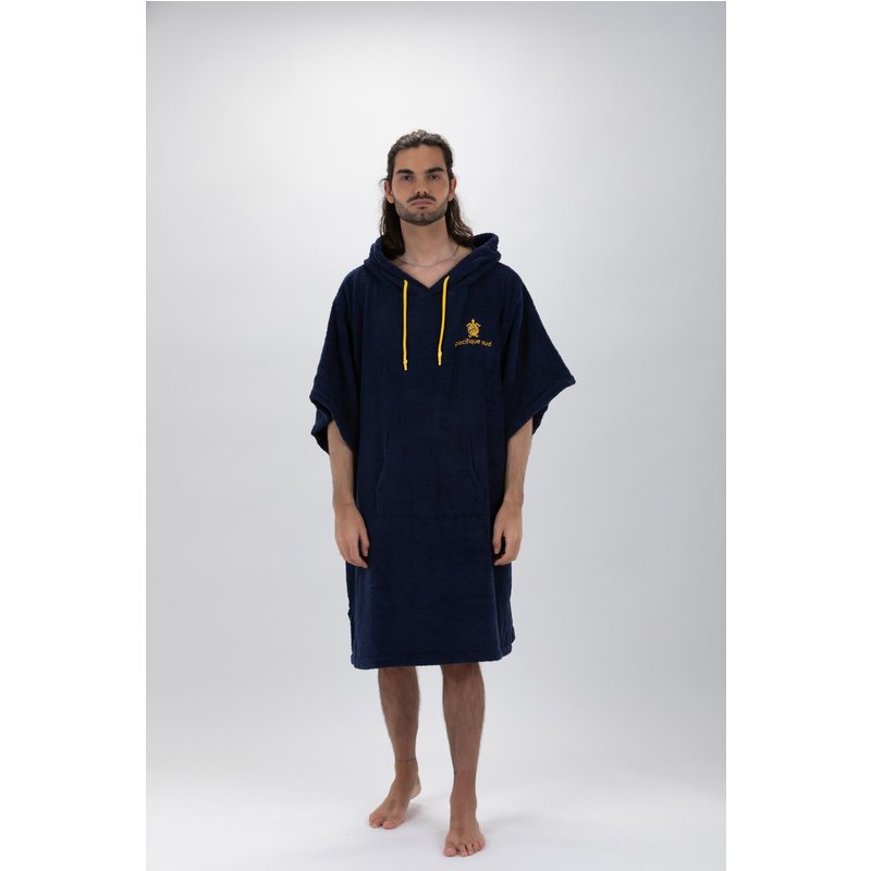 Poncho Surf | Blau | 100% Baumwolle| mit Ärmeln