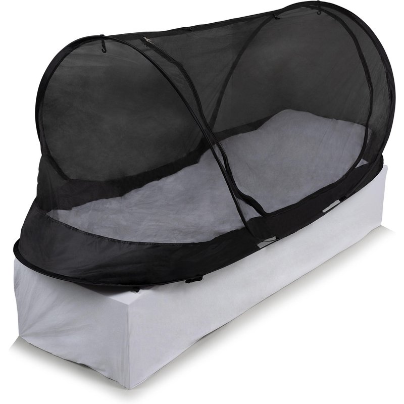 Travelnet Moskitonetzzelt imprägniert, L210x B80x H85cm, schwarz, 1 Person