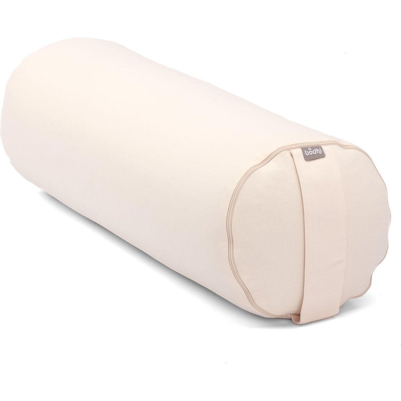 Yoga-Bolster (rund) ECO, Dinkelhülsen Natur