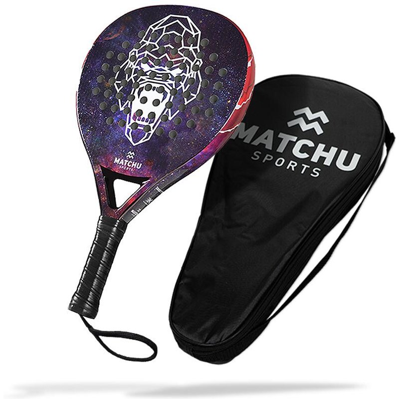 Padelschläger Gorilla - für Allrounder- 3K Carbon - Blau/Rot
