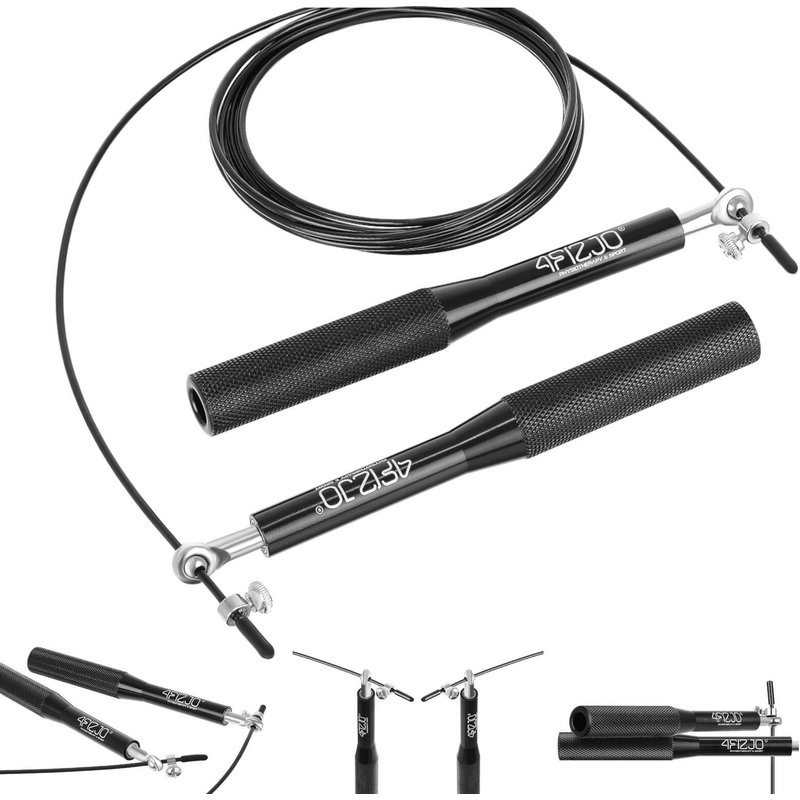 Aluminiumspringseil Speed Rope Kugellager Funktionales Training 4FIZJO