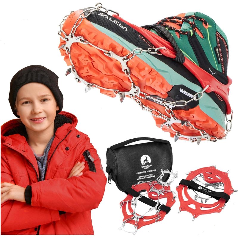 Schuhkrallen Kinder Grödel Spikes Wandern Eis Schnee MOUNTAIN GOAT