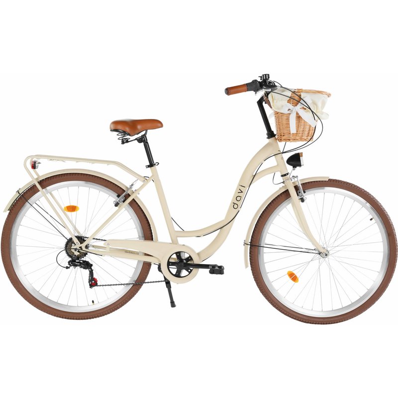 City Bike 28 Zoll Davi Emma 18 Zoll Shimano 7 Gänge 160-185 cm Mit Korb
