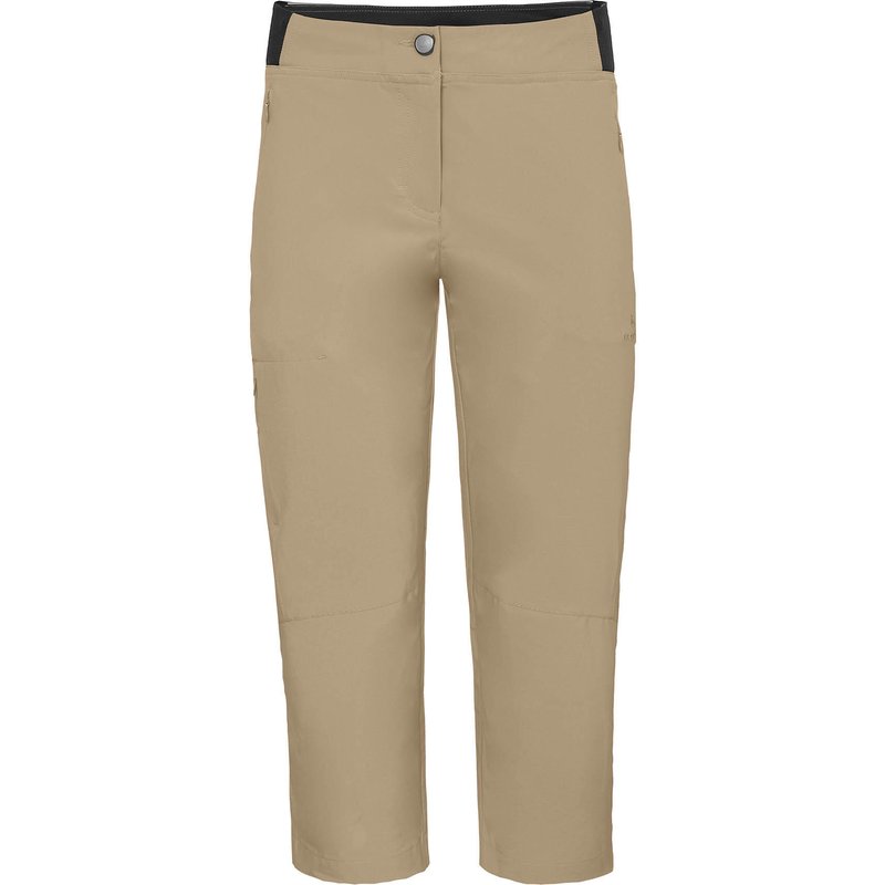 Damen 7/8 Wanderhose recycelt, elastisch, sportlich Beige