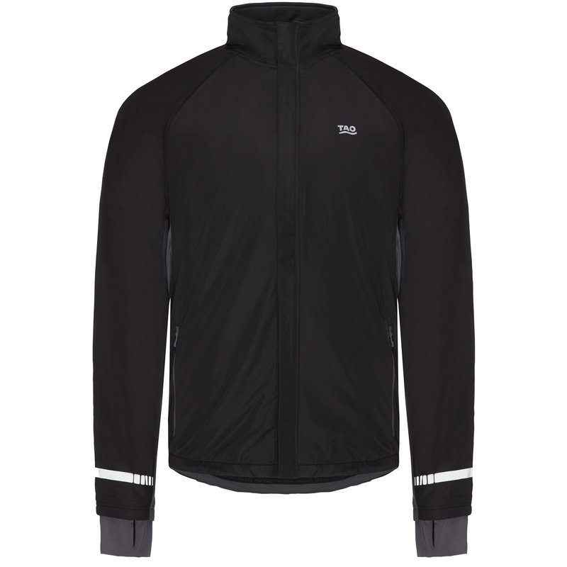 Herren COATING atmungsaktive Laufjacke mit Fleecerückenteil